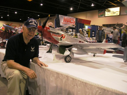4 Walt Carnes & his P-51D  Blondie at  Weak Signals RC Show, To